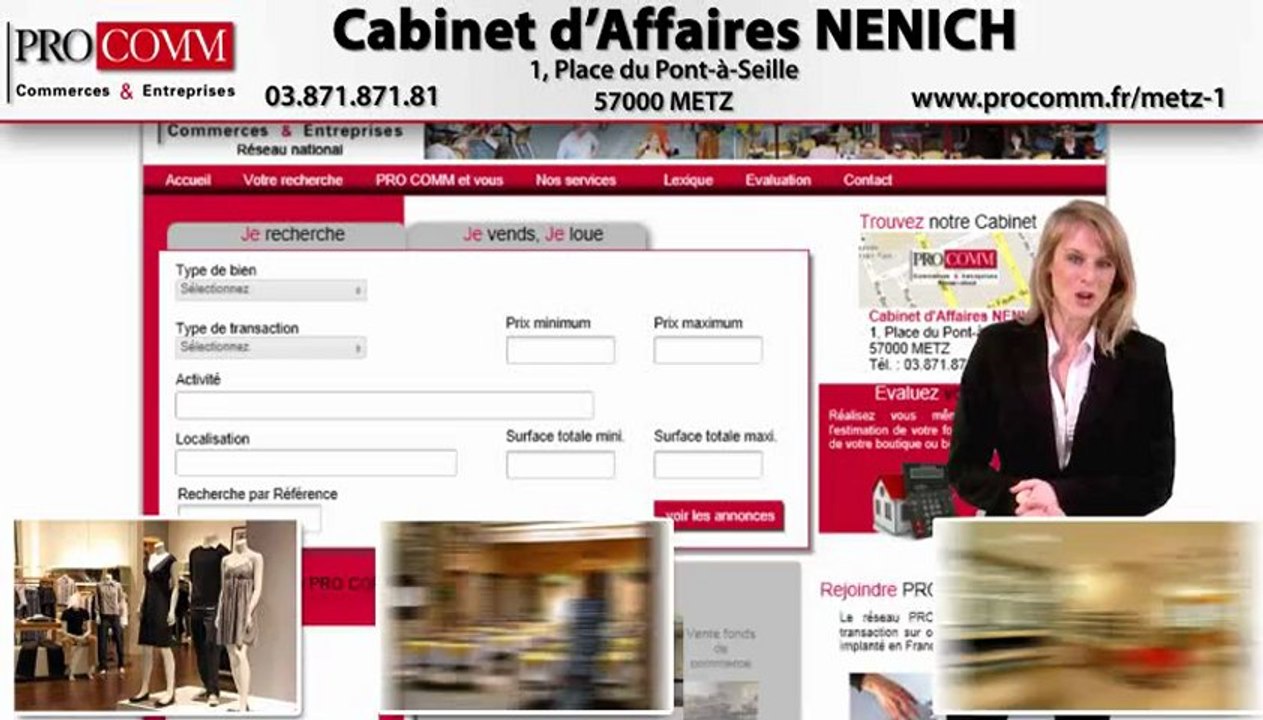 Vente murs commerciaux Metz