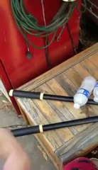 Bouteille d'eau qui gele instantanément