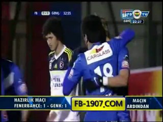 Fenerbahçe 1-1 KRC Genk 08.01.2013 Maçın Özeti