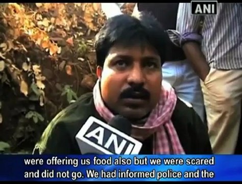 Maoists torch truck during Orissa shutdown.mp4