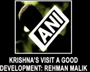SM Krishna's visit a good development- Rehman Malik.mp4