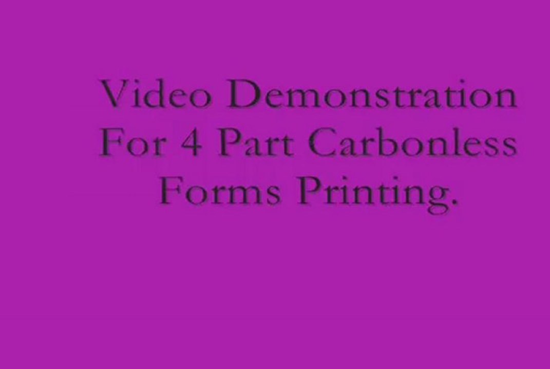 4 Part Carbonless Forms Printing