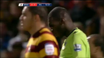 أهداف أستون فيلا 1_3 برادفورد 8_1_2013