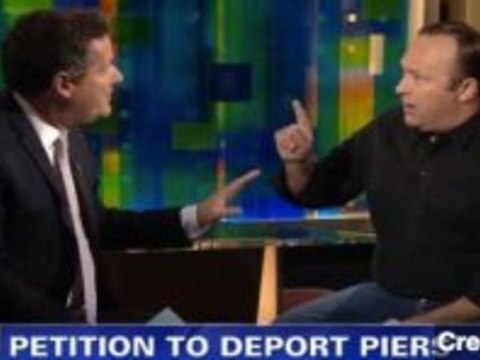 Piers Morgan, Alex Jones Square Off About Gun Control