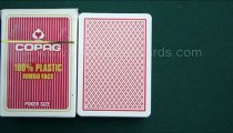 POKER-PLAYING-CARDS--Copag-100%plastic-jumbo-face-(Red)