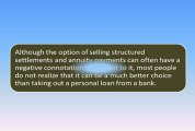 How is a Structured Settlement better than a Personal Loan