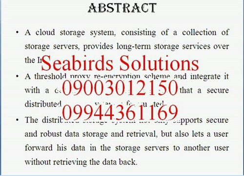 A Secure Erasure Code-Based Cloud Storage System with Secure Data Forwarding