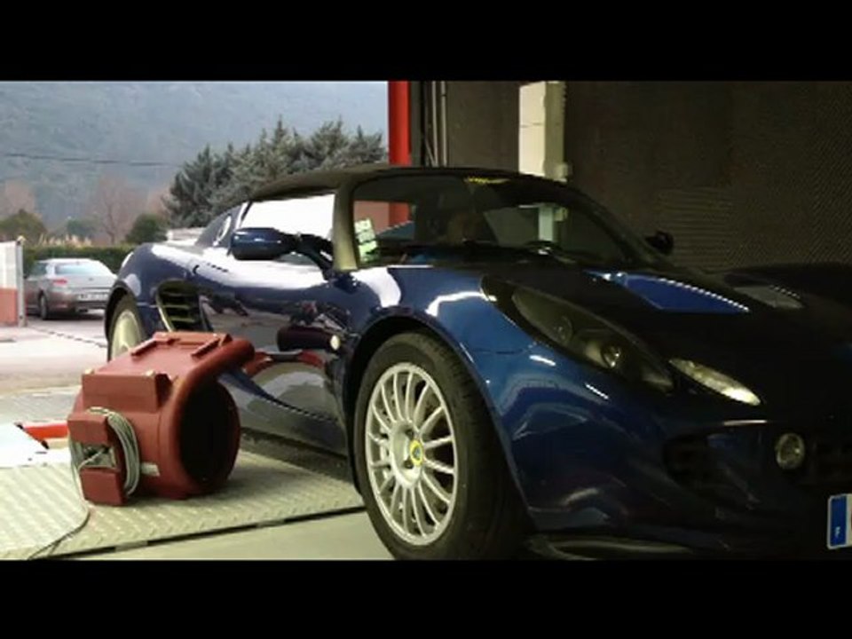 ::: o2programmation ::: Lotus Elise 120@154cv Passage au Banc de Puissance Cartec Gemenos PACA
