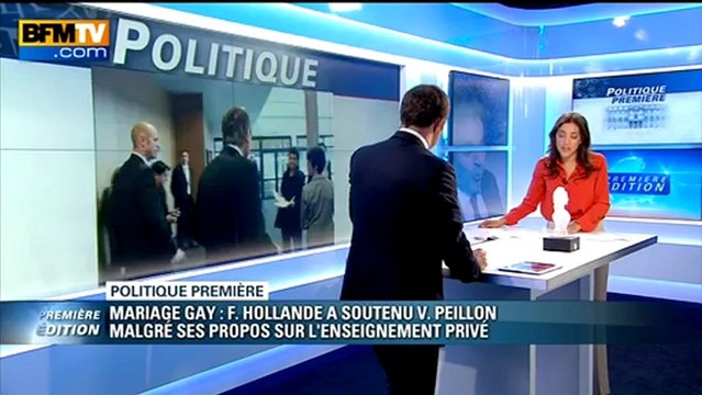 Politique Première - Opposition au mariage pour tous : Hollande a fait comprendre qu'il ne céderait pas
