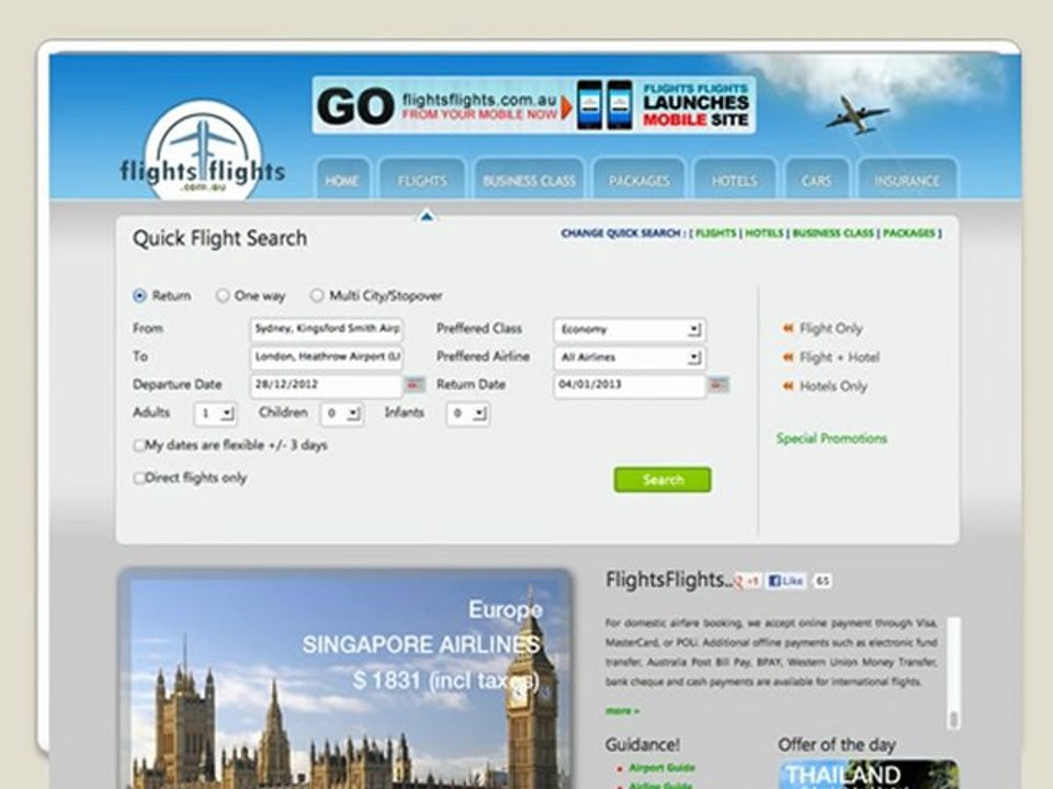 Choose your Flight with Flightsflights