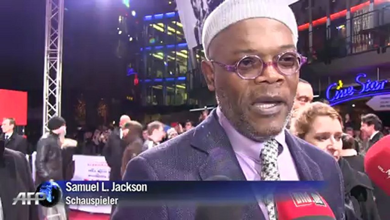 'Django Unchained': Tarantino, Foxx und Jackson in Berlin