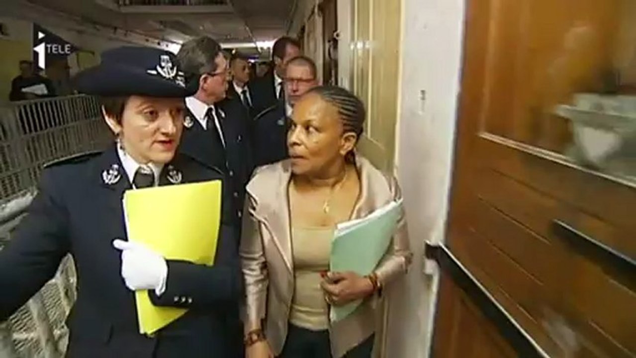 Taubira en visite aux Baumettes