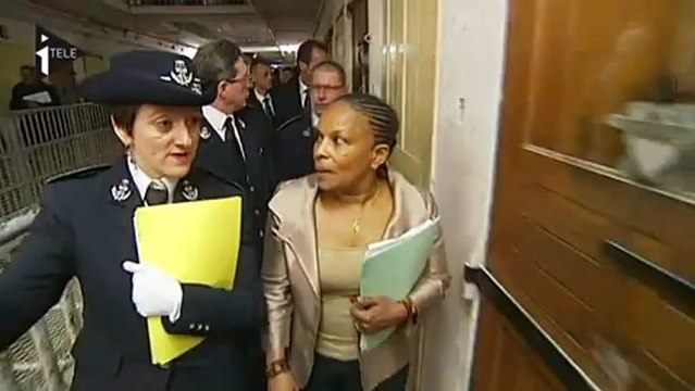 Taubira en visite aux Baumettes