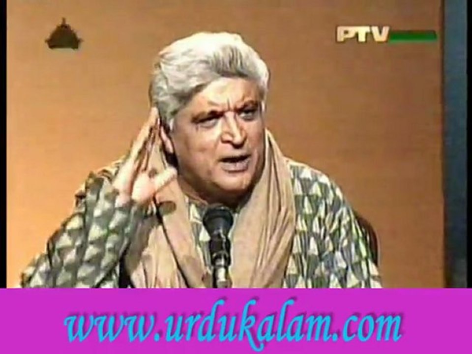 Chorr Ker Jis Ko Gaey They Aap Ko'ee Aur Tha' Ab Mein Ko'ee Aur Hoon Wapas Toh Aa Ker Daikheeye-Janab Javed Akhtar Ki Ghazal