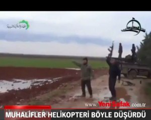 Muhalifler helikopteri böyle düşürdü