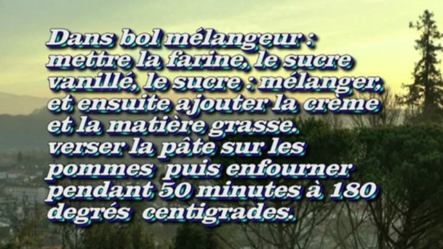 LES RECETTES DE MICHOU W-D.D. - CLAFOUTIS AUX POMMES (facile). - 9 JANVIER 2013.