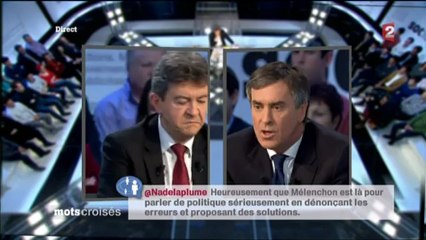 Mots croisés Mélenchon - Cahuzac P2