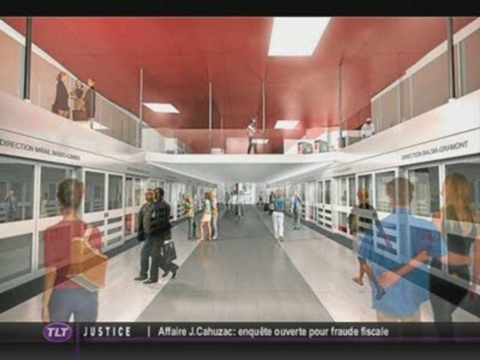 Des travaux à la station de métro Jean Jaurès (Toulouse)