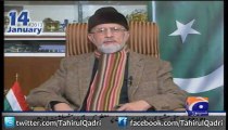 Watch Dr Tahir ul Qadri Exclusive Interview with Kamran Khan at Geo News 09-01-2013