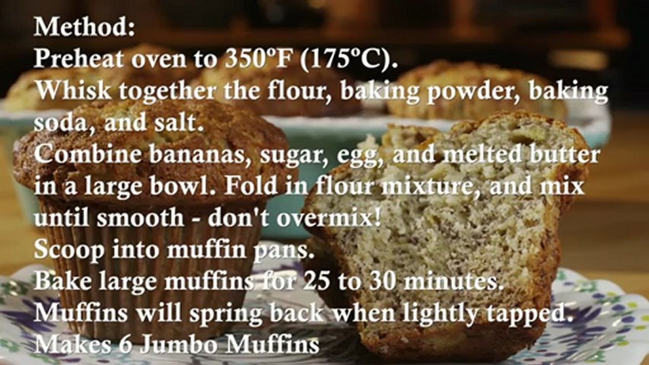 Banana Muffins Recipe