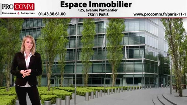 Vente murs commerciaux Paris 11ème