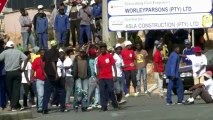 Police fire rubber bullets at striking S.Africa farm workers