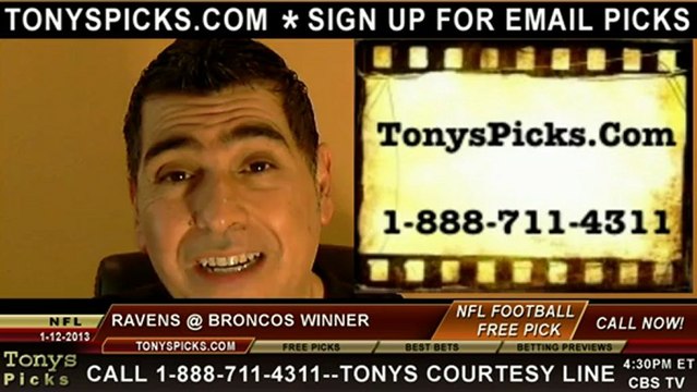 Denver Broncos versus Baltimore Ravens Pick Prediction NFL Pro Football AFC Divisional Playoff Odds Preview 1-12-2013
