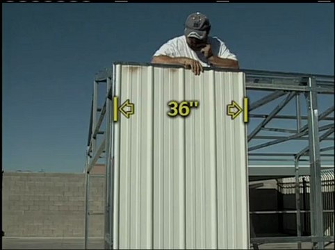 Metal Building Installation Series Step 15 - Side Exterior Panels