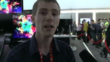 LG 1080p OLED 55" TV Demo - This Will be Available Soon! Linus Tech Tips CES 2013