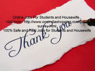 Part Time Jobs For Students and Housewife
