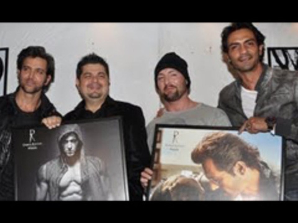 Hrithik Roshan and Arjun Rampal @ Dabboo Ratnani's Calendar 2013 Launch
