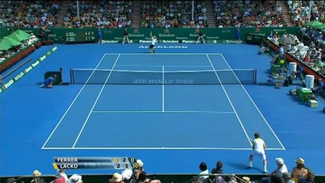 Ferrer batte Lacko - Auckland, quarti