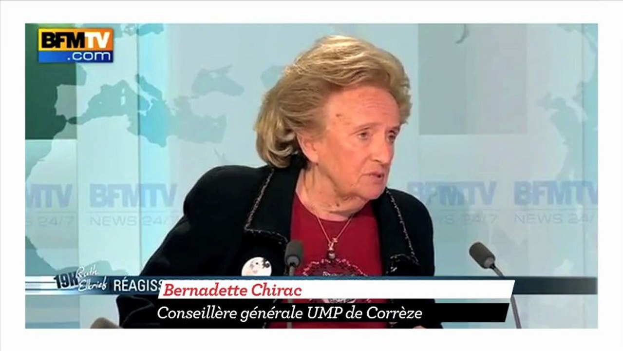 Bernadette Chirac "suppose" qu'il y a des emplois fictifs au PS