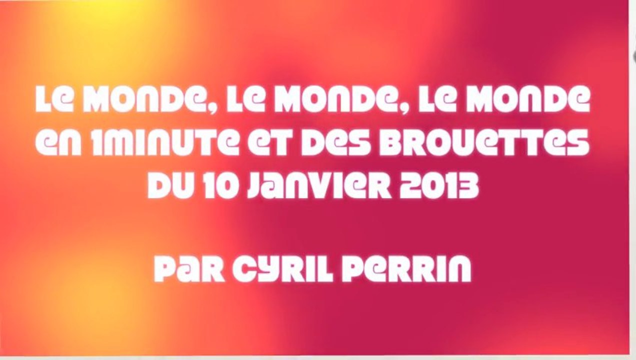 Le monde en 1 minute par Cyril Perrin