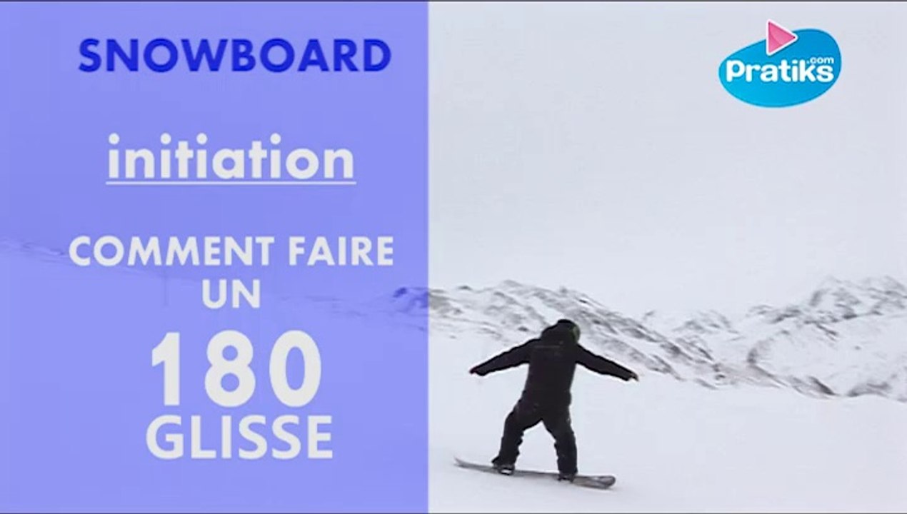 Initiation snowboard: Comment faire un 180 glissé.