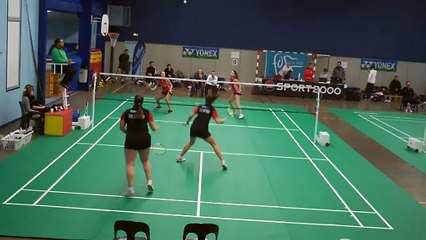TOP 12, Journée 5, RED STAR MULHOUSE @ FOS SUR MER, Double Dame, Charlie SEHIER & Martina BENESOVA contre Maya DOBREVA & Atanaska SPASOVA