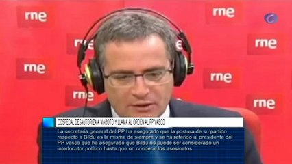 Cospedal desautoriza a Maroto y llama al orden al PP vasco