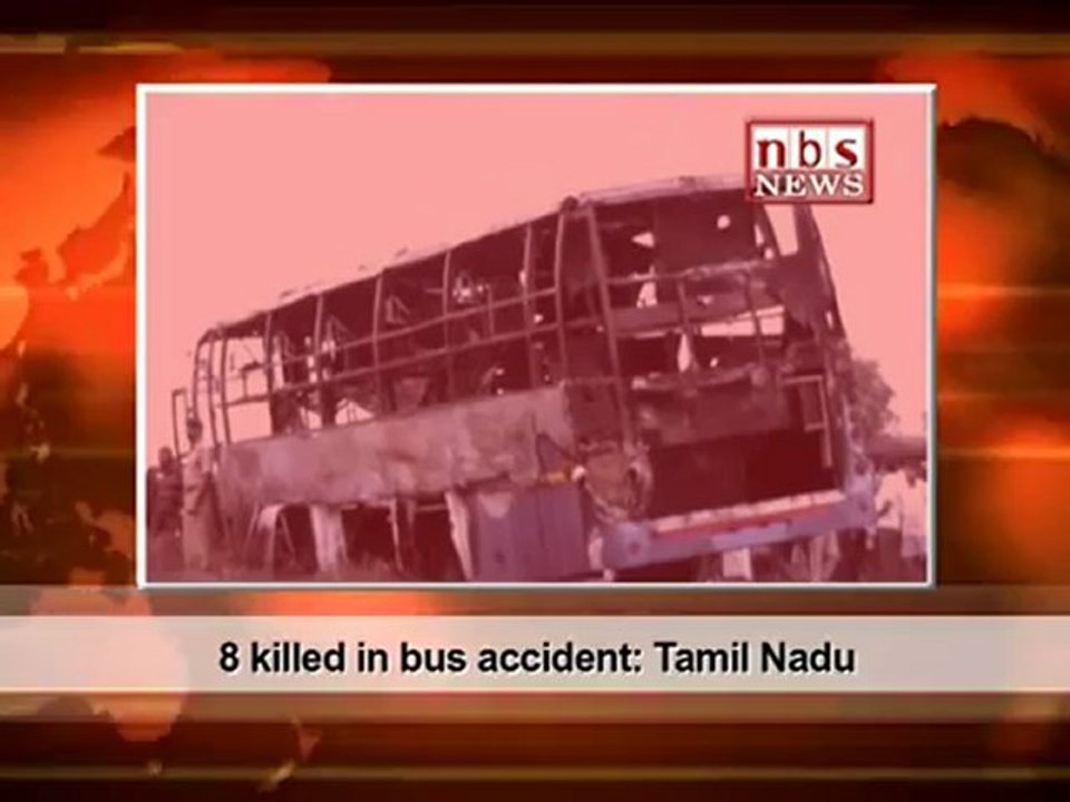 8 killed in bus accident- Tamil Nadu.mp4