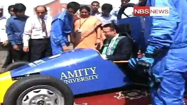 Amity University design their own Formula 1 racing car.mp4