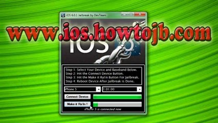 How To Jailbreak IOS 6.0.1 Untethered With Absinthe 2.0.1 - A5X, A5 & A4 Devices
