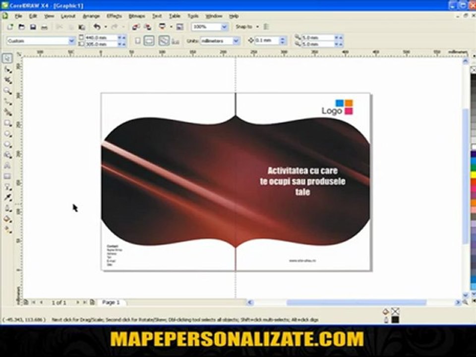 Cum sa faci rapid mape de prezentare in Corel