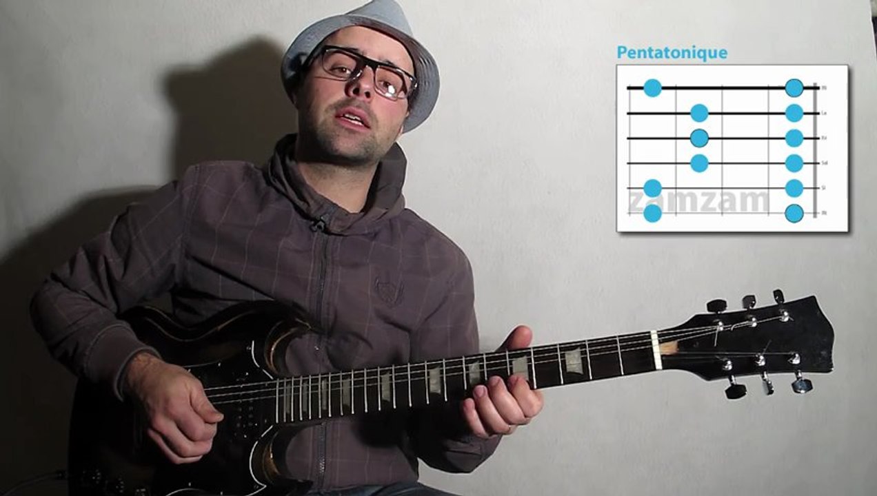 Improviser à la guitare, les bends 3 (impro 09) avec zamzam
