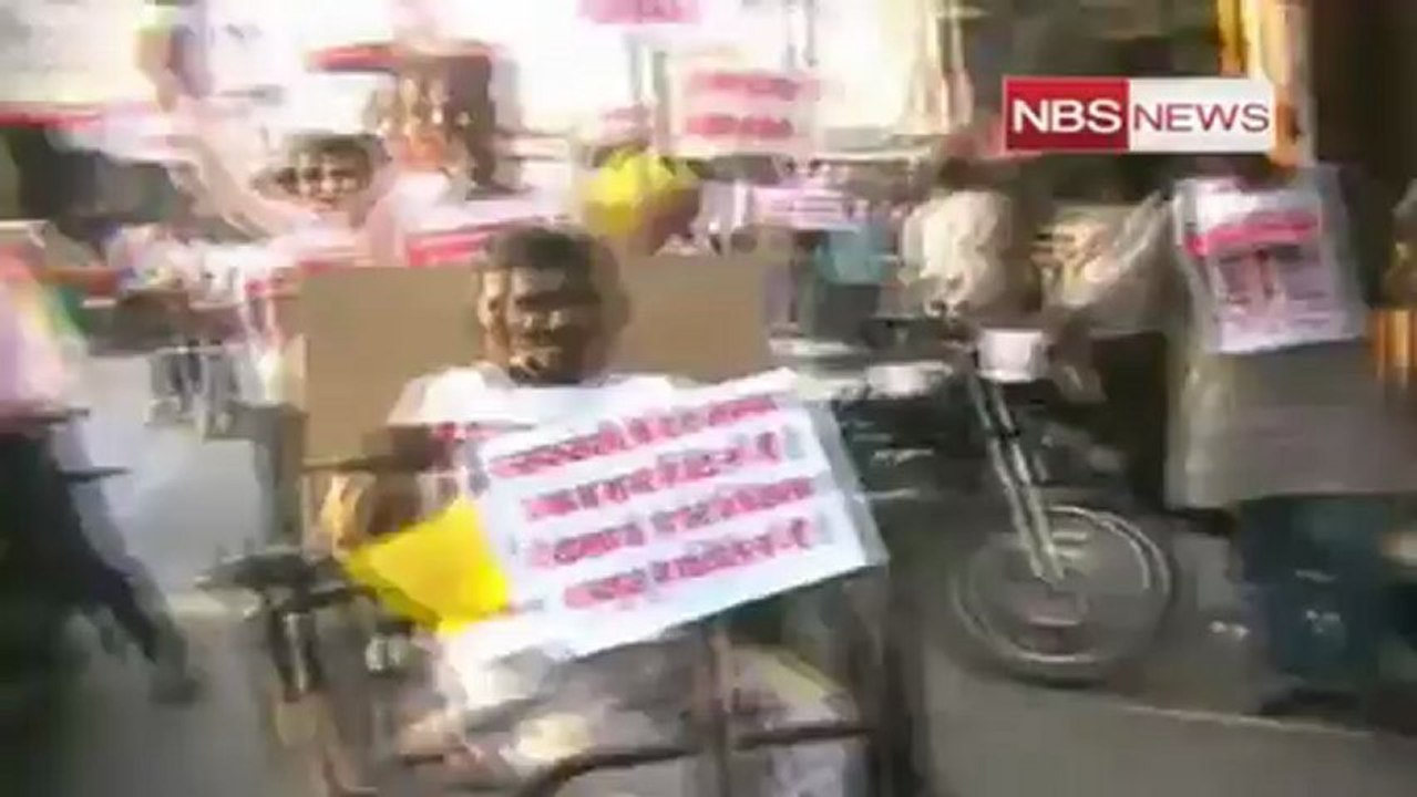 Differently abled people beg in the name of Khurshid.mp4