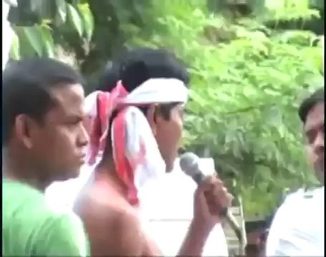 Half nude protest against molestation by Army Jawan.mp4