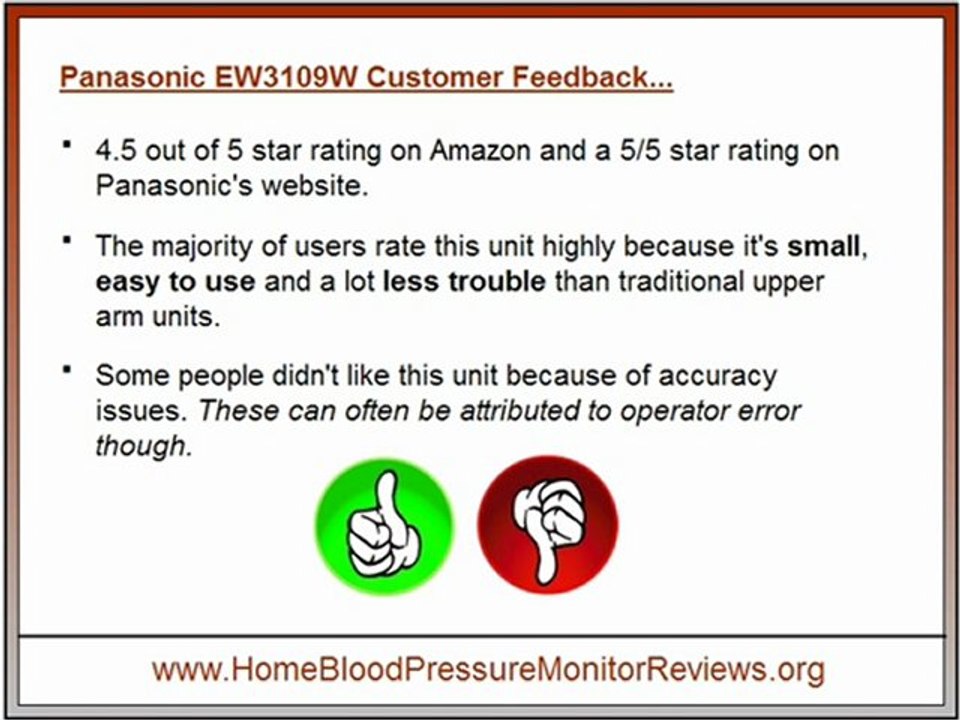 Panasonic EW3006S Review