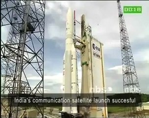 India's communication satellite launch succesful.mp4