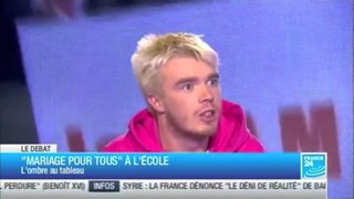 07/01/13 FRANCE 24, Débat (4) Bongibault Boutin Gougain Assouline sur le Mariage Pour Tous