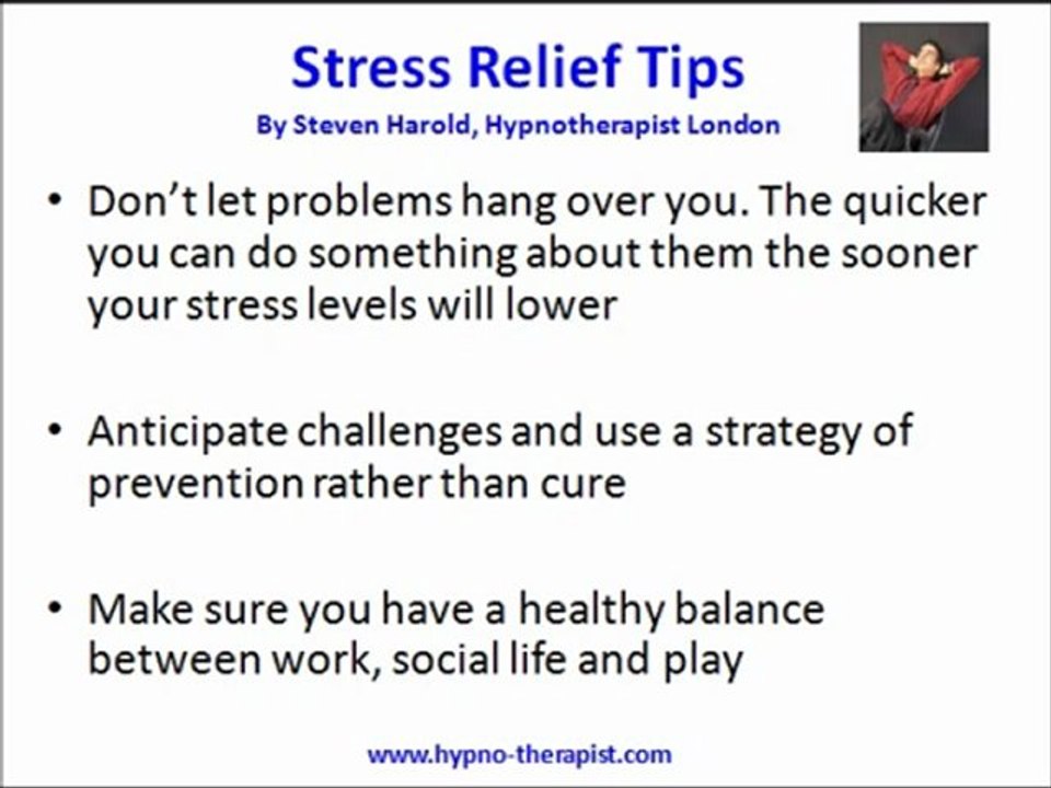Stress Management Tips - Hypnosis London