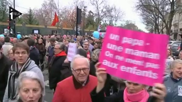 Mobilisation des opposants au mariage gay