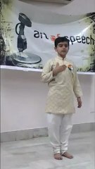 Parth Prashant Assar giving speech as Narendra Modi - Vibrant Gujarat 2013